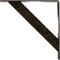 Ekena Millwork Traditional Steel Bracket, Antiqued Warm Silver 2"W x 16"D x 16"H BKTM02X16X16TRAWS - alternate 8